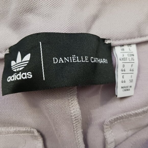 RARE ADIDAS X DANIELLE CATHARI DESIGNER LAVENDER PANT SUIT BLAZER SET L - Picture 5 of 10